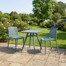 Stolik kwadratowy 71x71x74cm niebieski